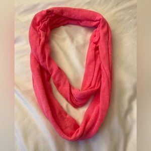 Hot pink narrow scarf